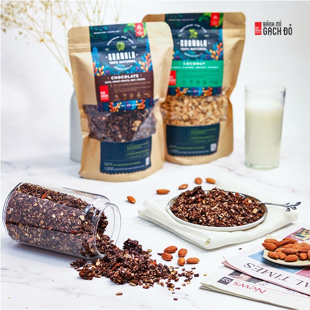 Granola Cao Cấp Mix 12 Loại Hạt 500G Óc Chó Macca Ít Yến Mạch